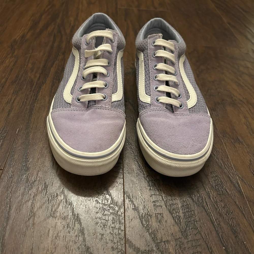 Vans Old Skool Multi Woven Canvas Lavender Sneakers Unisex Sneakers Size 7.5 6.0 - Picture 4 of 6